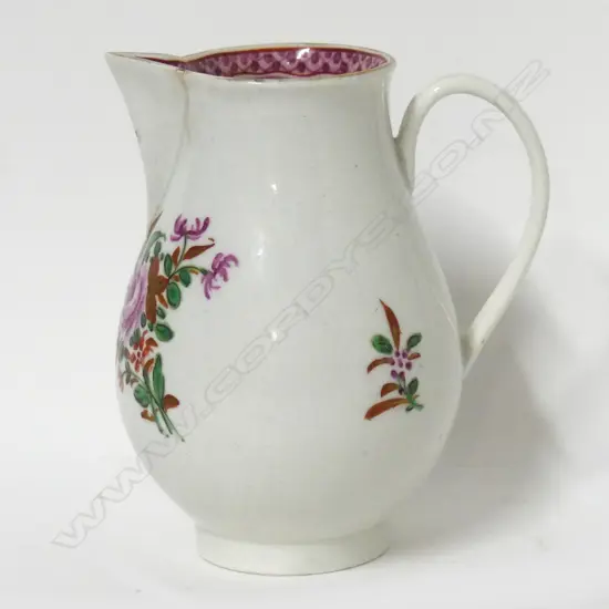 An 18thC Worcester sparrow beak jug