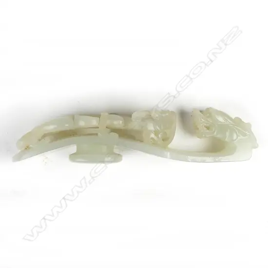 A Chinese jade belt hook