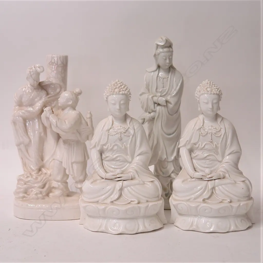 Four Chinese blanc-de-chine figures Image 1++