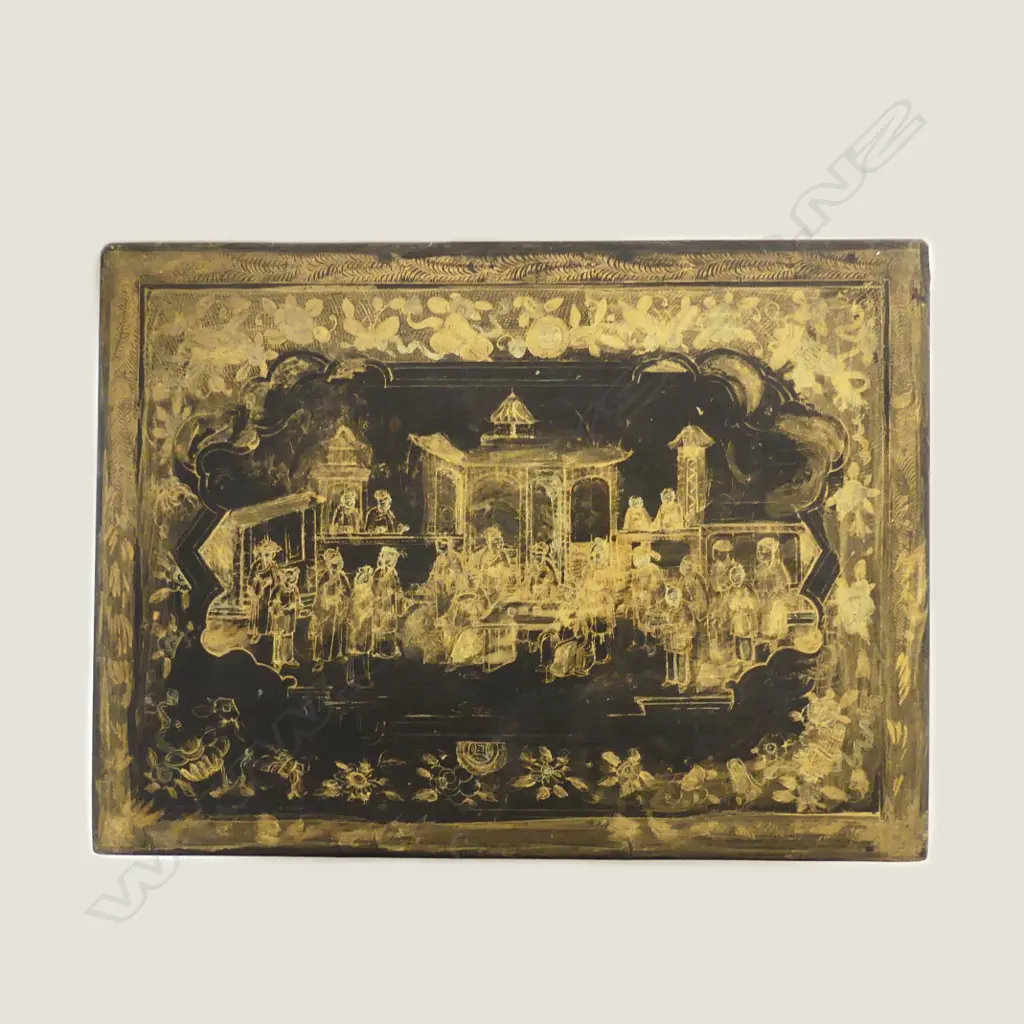 A Chinese lacquer tea box Image 1++