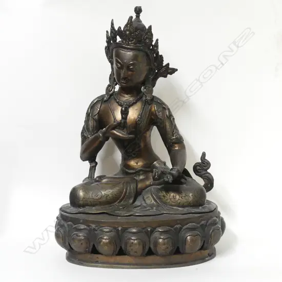 A Tibetan style mixed metal study of the bodhisattva Chenrezik