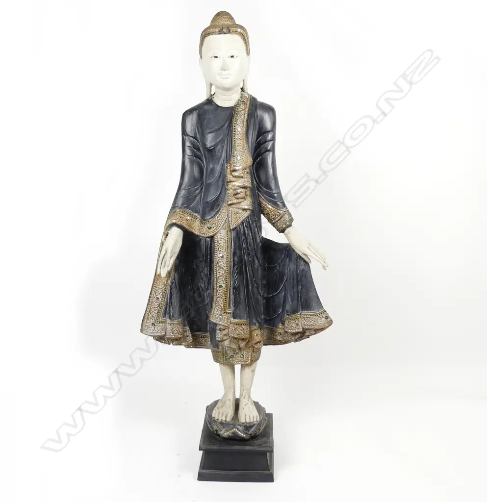 A wooden standing Buddha Image 1++