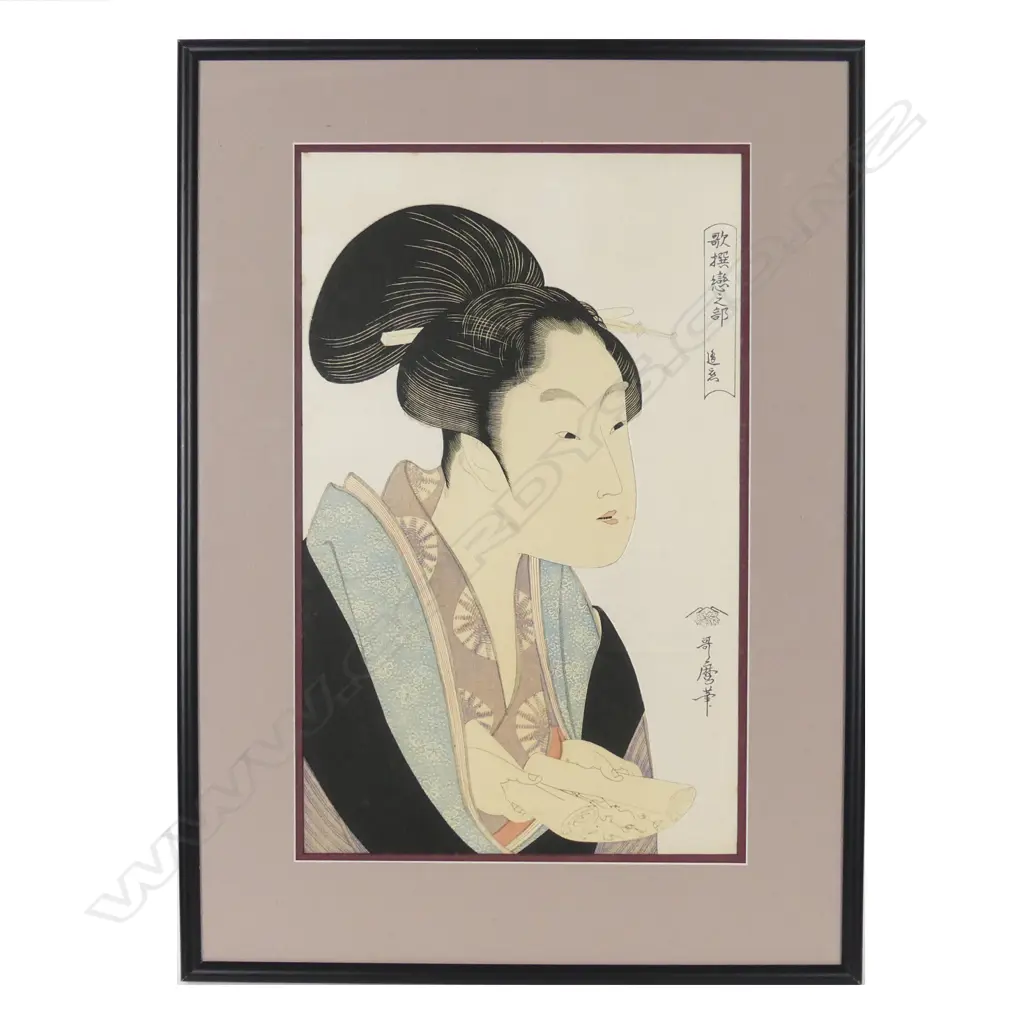 Woodblock reprints after Kitagawa Utamaro Image 1++