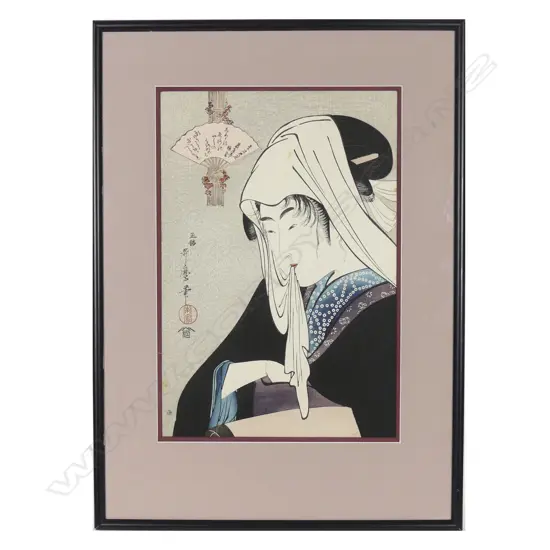 Woodblock reprints after Kitagawa Utamaro