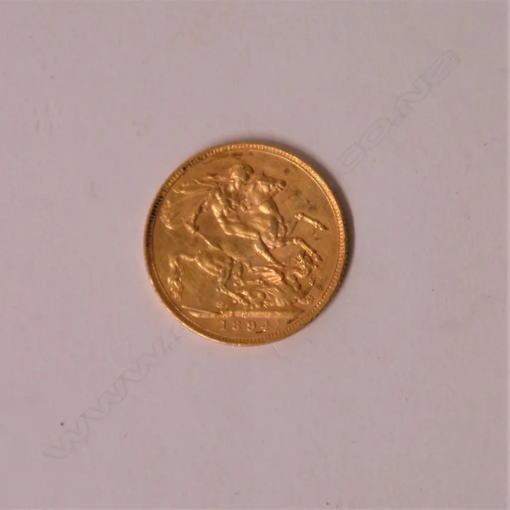 An 1894 full gold sovereign Image 1++