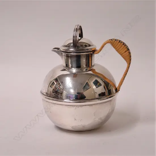 An large American silver Guernsey cream jug