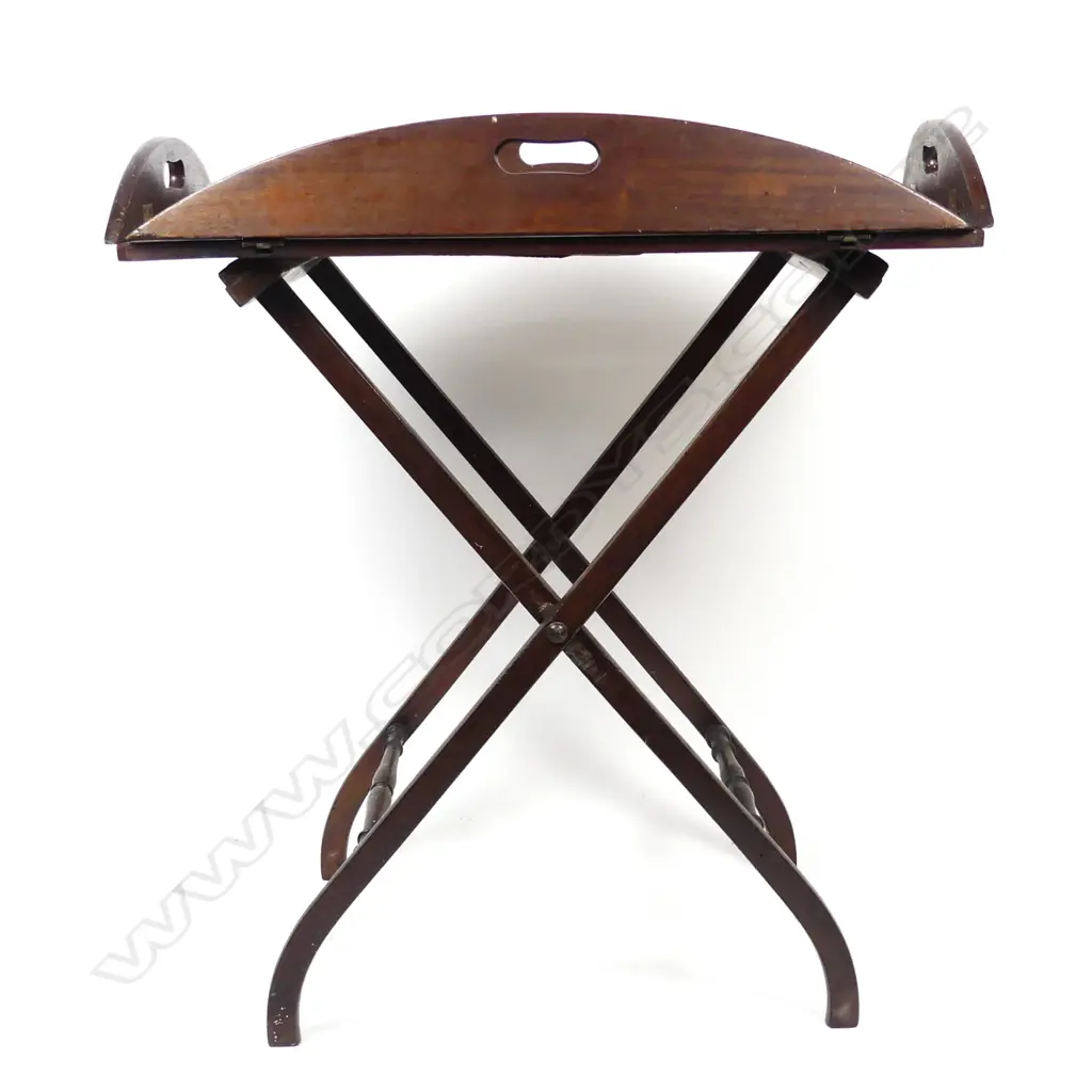 A Victorian mahogany butlers tray table Image 1++
