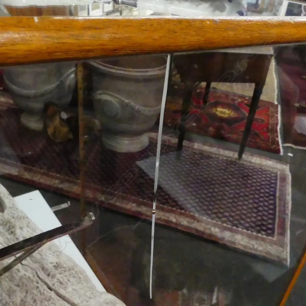 A 1920/1930s oak framed and glazed art deco shop display cabinet Image 1++