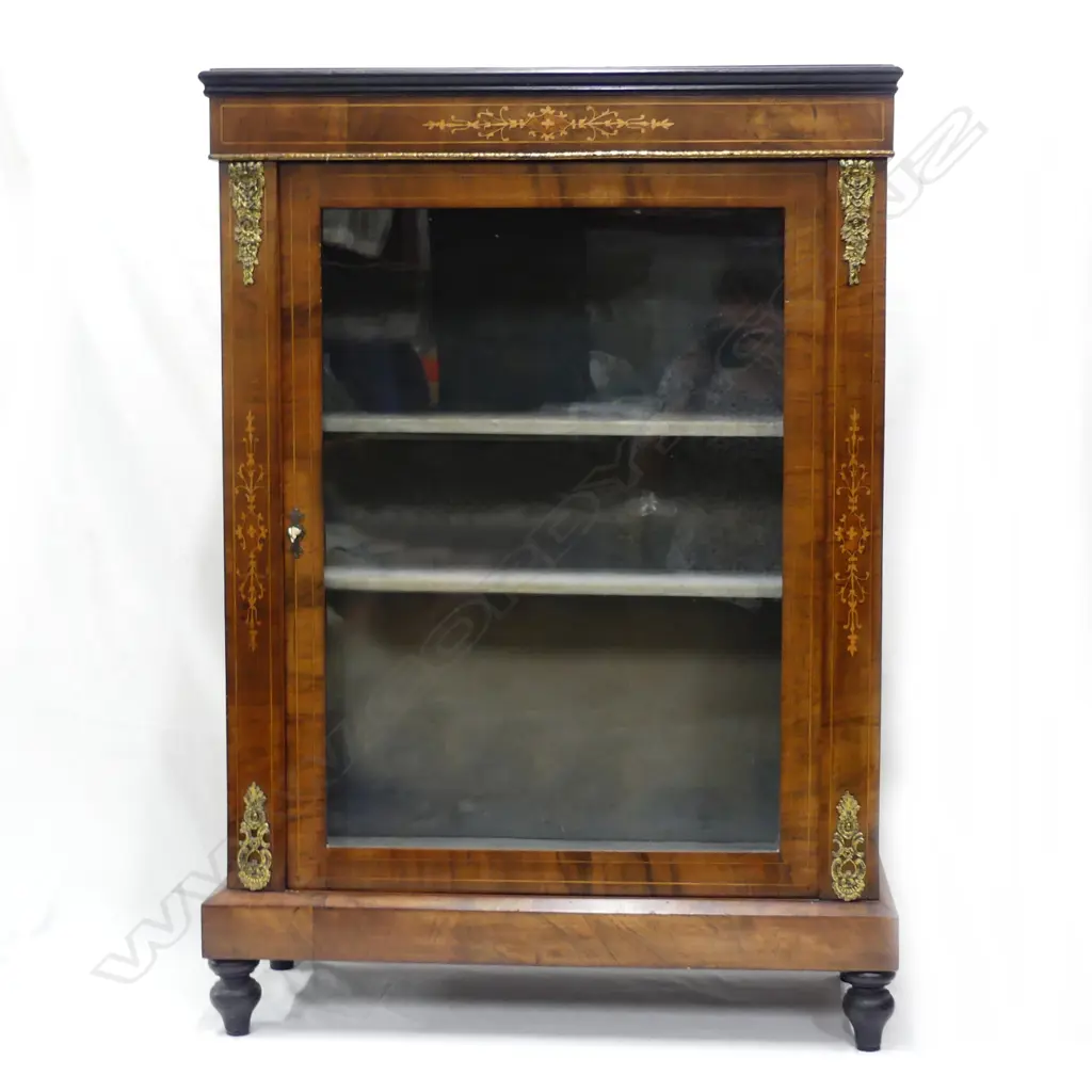 A Victorian walnut pier cabinet Image 1++