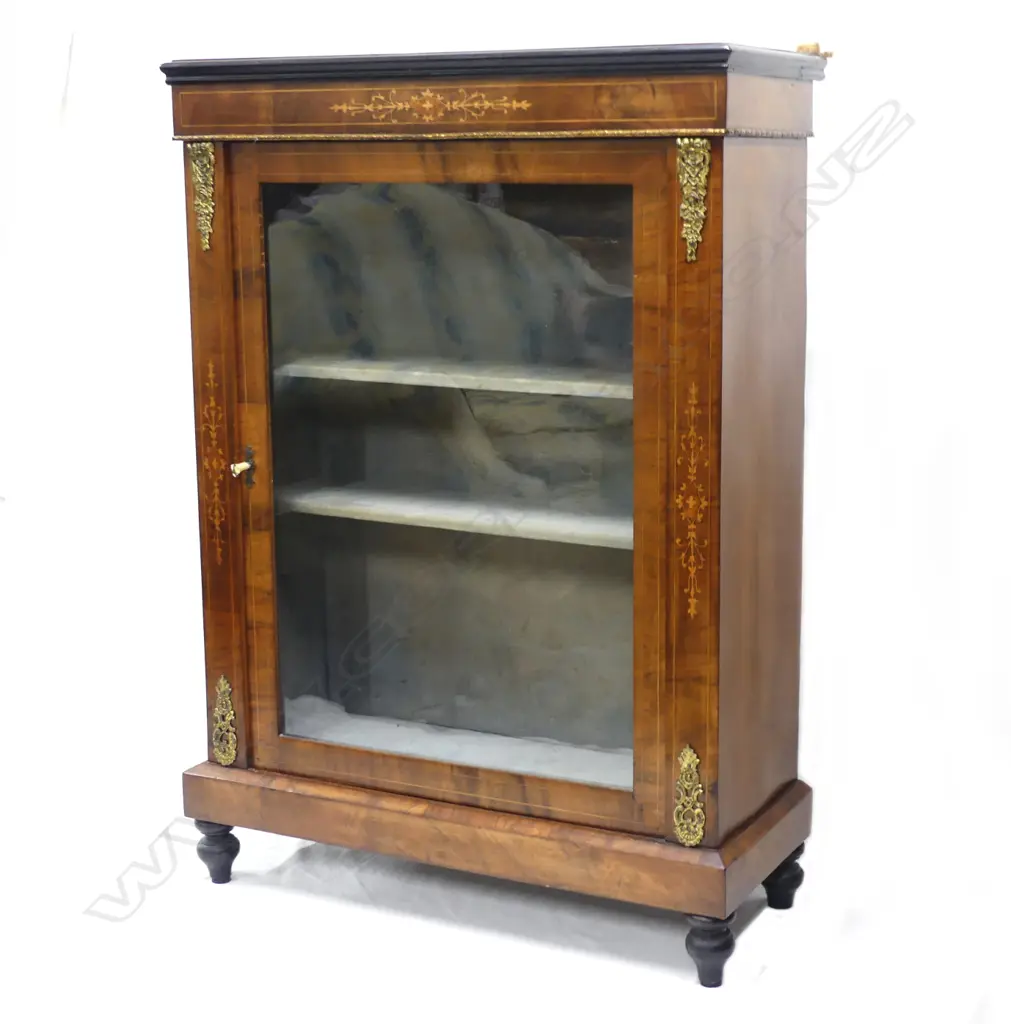 A Victorian walnut pier cabinet Image 1++