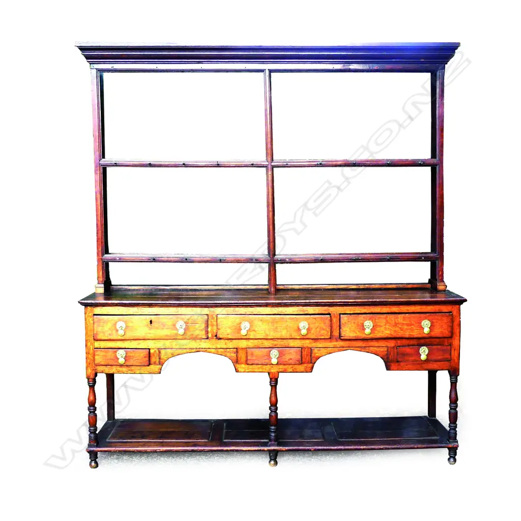 A Georgian oak Welsh dresser Image 1++
