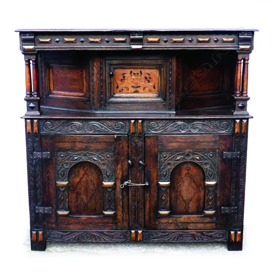 A Continental court cupboard