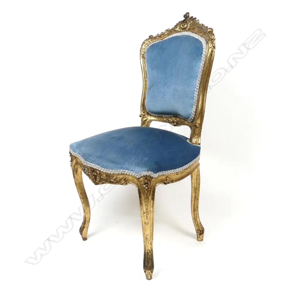 A French gilt wood framed salon chair Image 1++