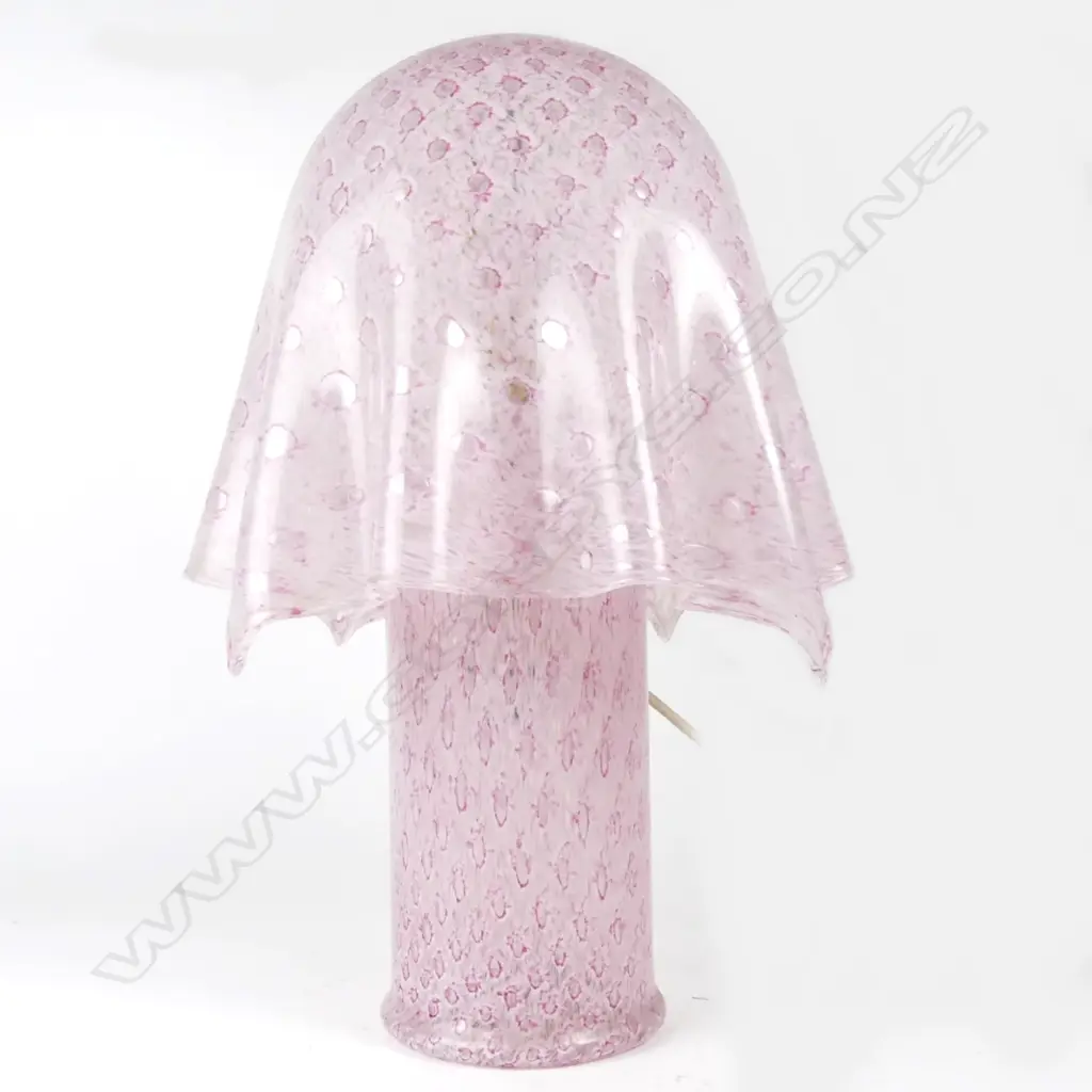 A c.1970 Venetian handkerchief glass table lamp Image 1++