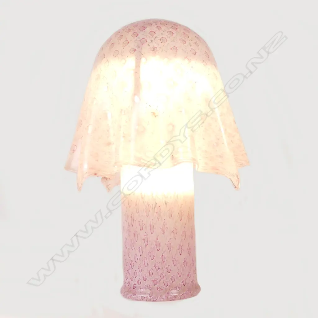A c.1970 Venetian handkerchief glass table lamp Image 1++
