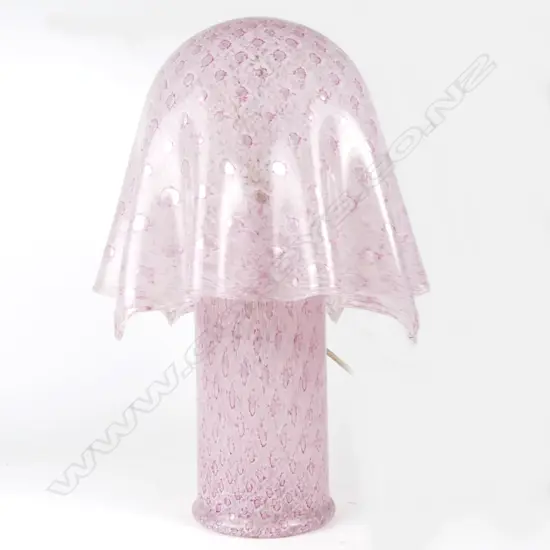 A c.1970 Venetian handkerchief glass table lamp