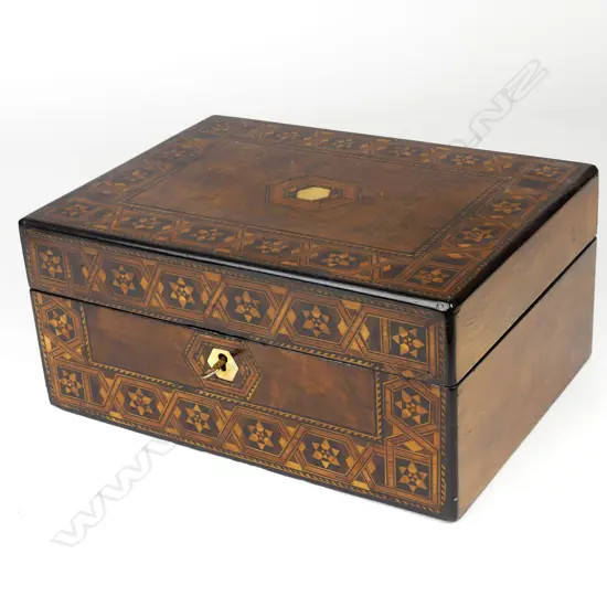 A Victorian Tunbridge ware box