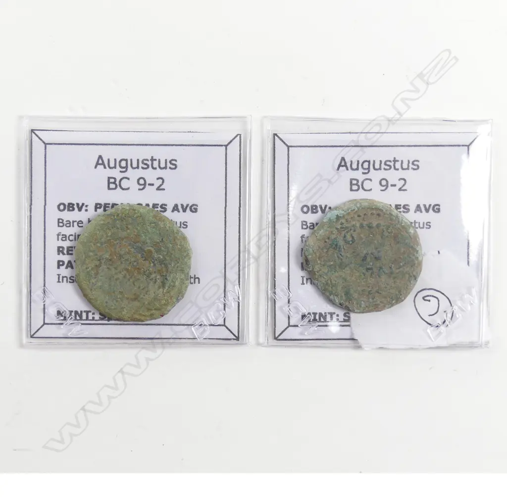 Two coins from the reign of Augustus Caesar Image 1++