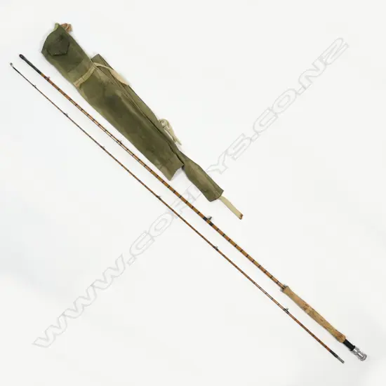 A Hardy Bros. 'The Knockabout' Palakona two piece split cane fly rod