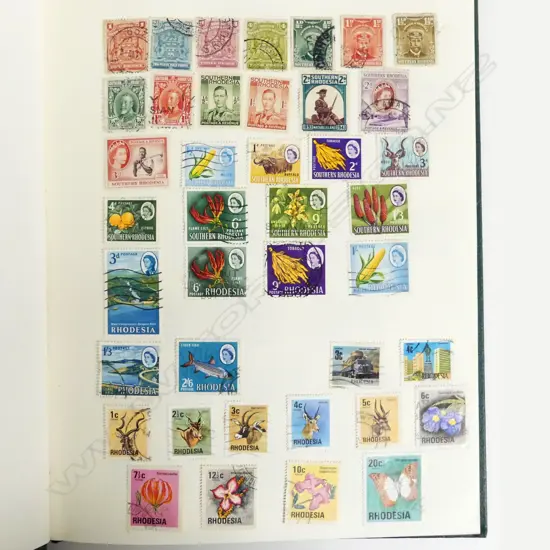 An album collection of older world stamps