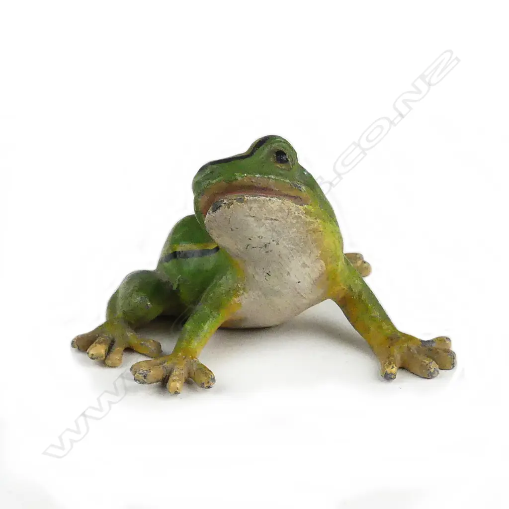 A cold painted lead frog Image 1++