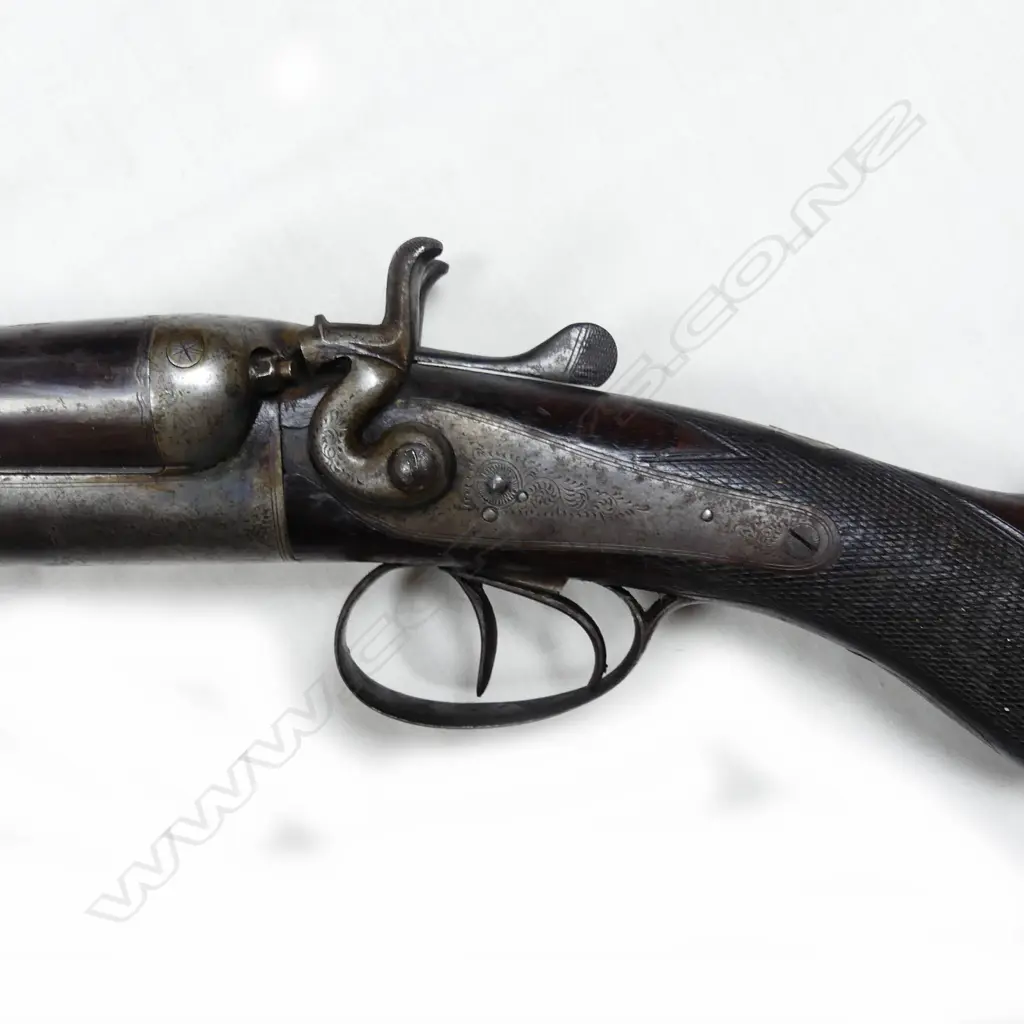 A Smiths' Khama Gunworks Ltd 12g double barrel shotgun Image 1++