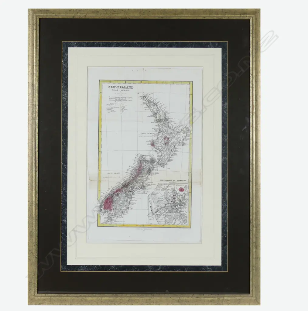 A map of New Zealand by A Petermann Image 1++