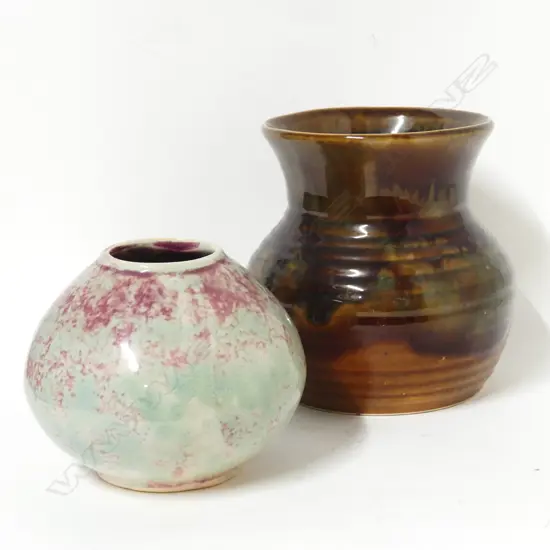 Two early Crown Lynn/Ambrico vases