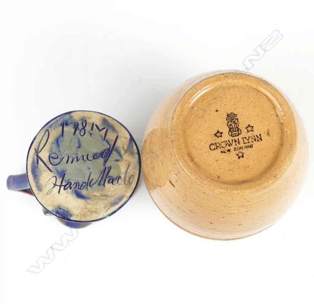 Two studio pottery pieces Image 1++