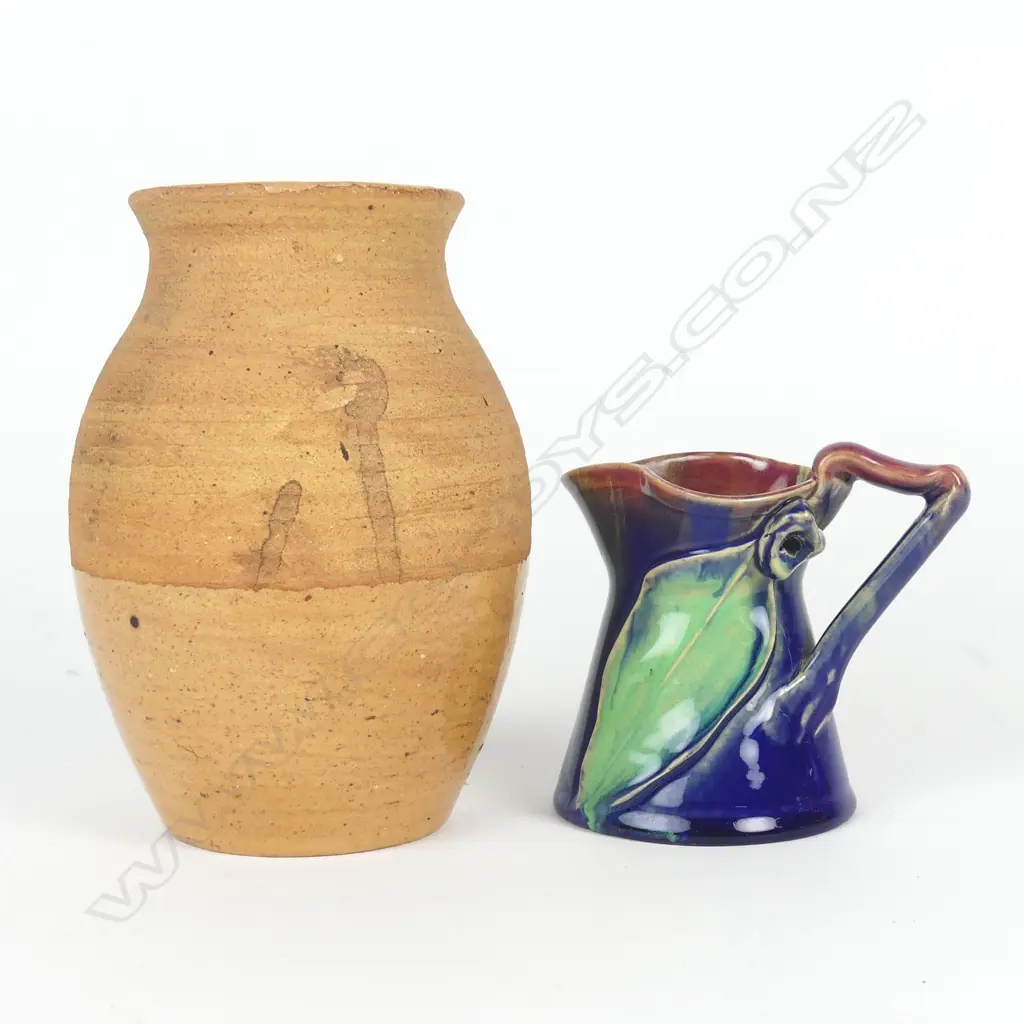 Two studio pottery pieces Image 1++