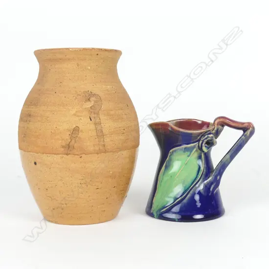 Two studio pottery pieces