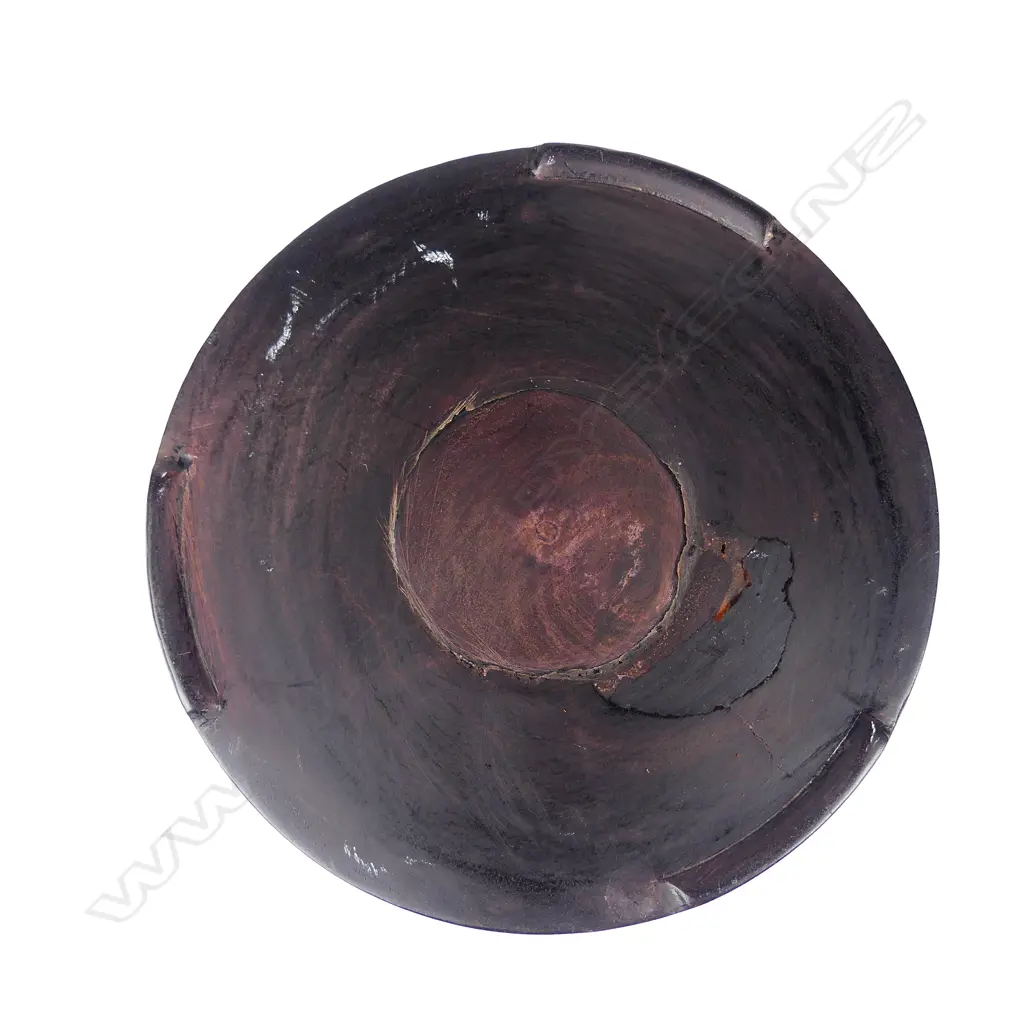 A Chinese Zitan wood brush pot Image 1++