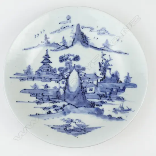 A Chinese porcelain blue and white shallow bowl
