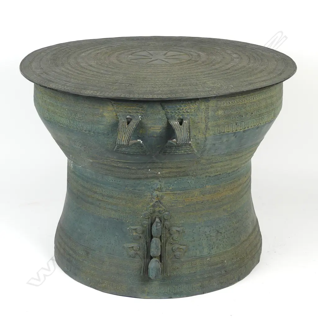A bronze Cambodian rain drum Image 1++