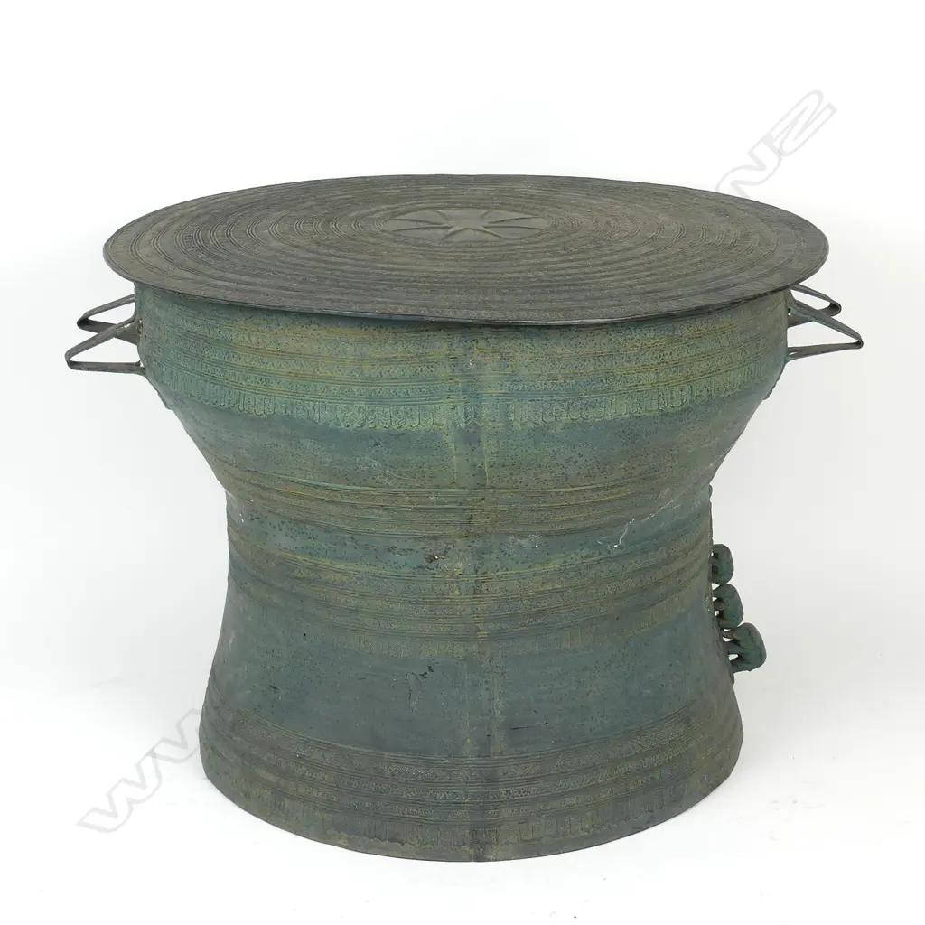 A bronze Cambodian rain drum Image 1++