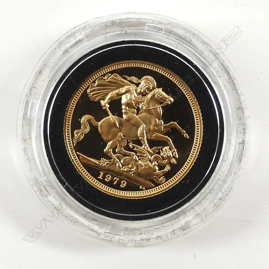 A 1979 proof gold half sovereign coin Image 1++