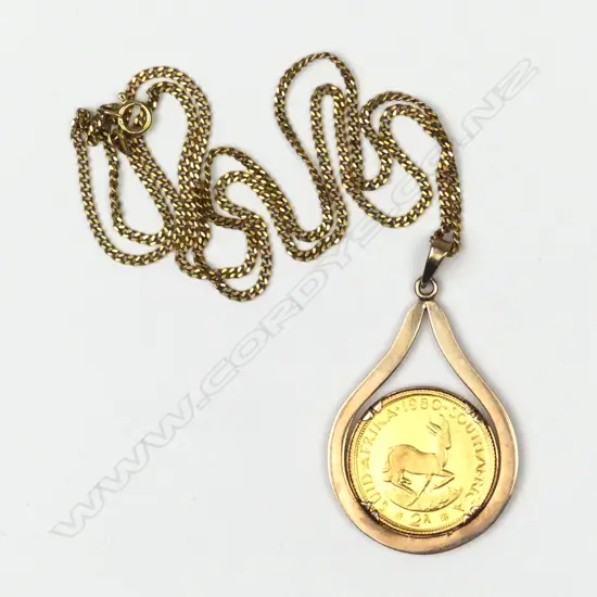 A 2 Rand gold coin