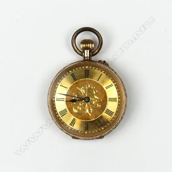 An early 20thC 14ct. yellow gold lady's pocket watch