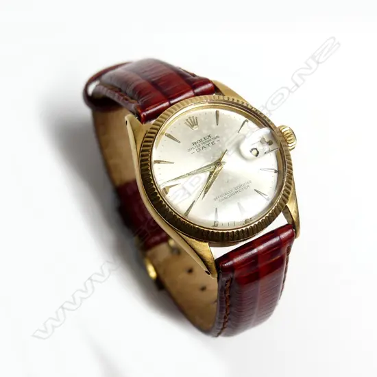 An 18ct gold cased Rolex ‘Oyster Perpetual Date' wristwatch