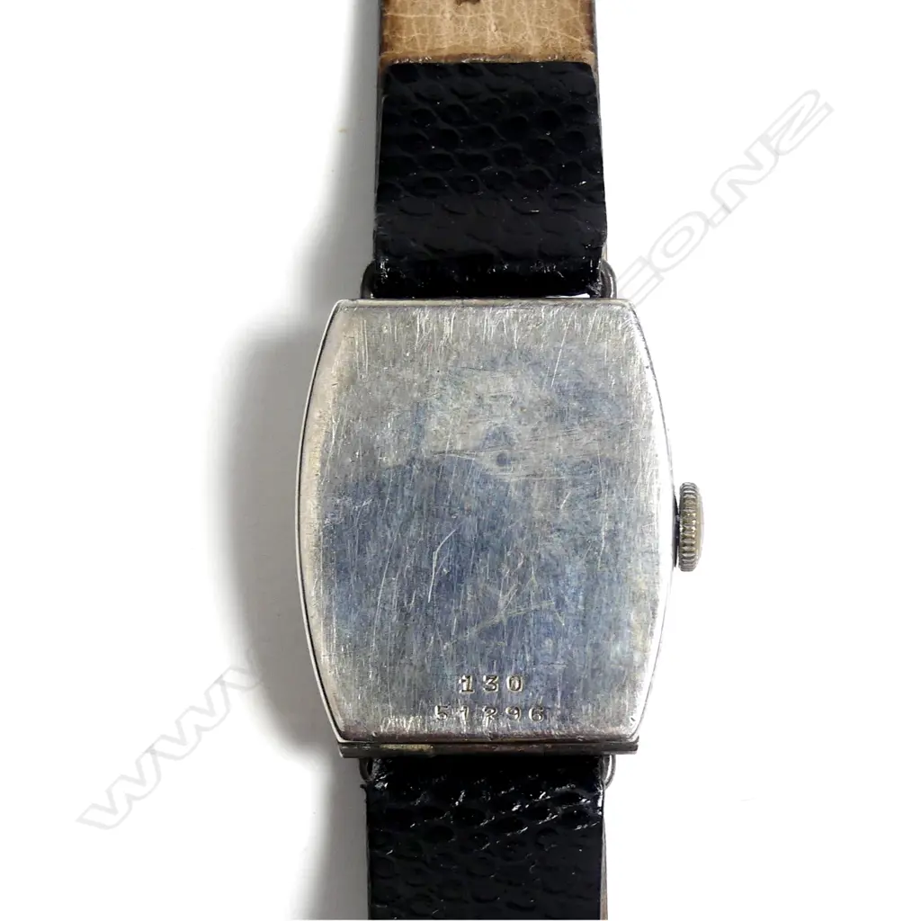 A vintage Rolex silver tonneau cased gent's wristwatch Image 1++