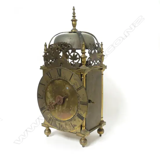 A 17thC brass lantern clock by Thomas Budgen
