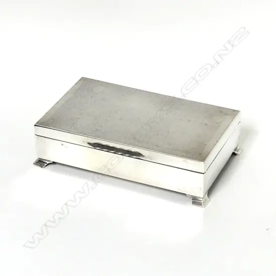 An Art Deco style silver cigarette box