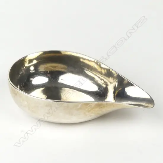 A George I heavy silver pap boat