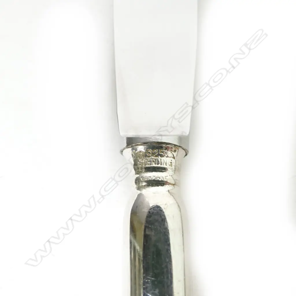 A six place German Wilkens silver part cutlery service Image 1++