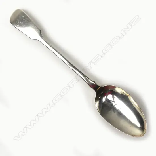 A George III silver basting spoon