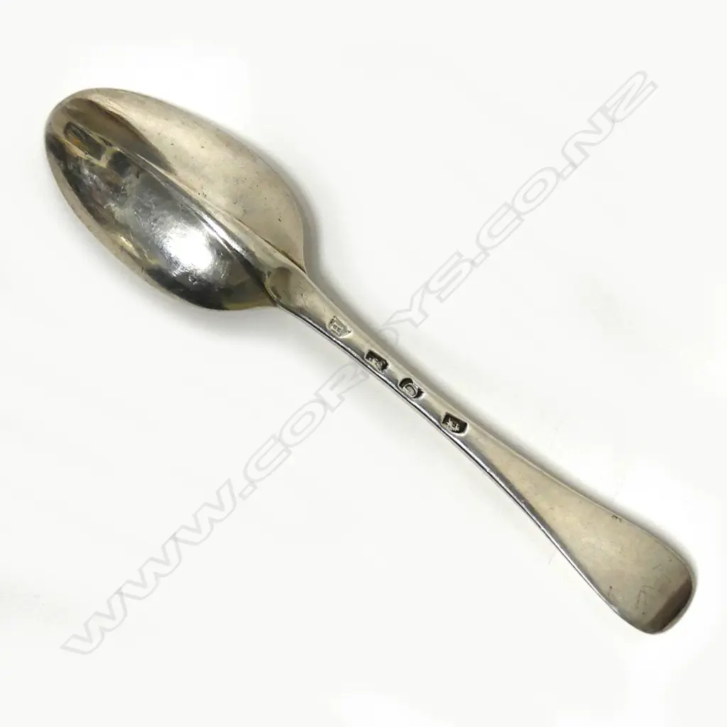 A George I silver Hanoverian rat-tail tablespoon Image 1++