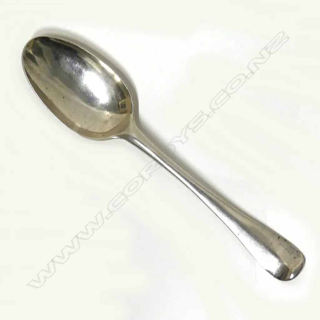 A George I silver Hanoverian rat-tail tablespoon Image 1++