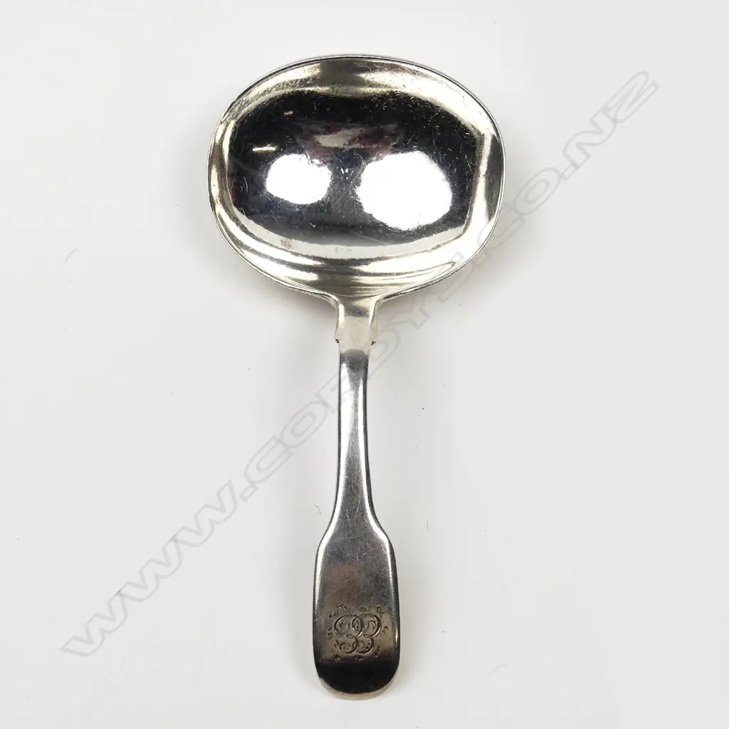 A Geo. IV silver caddy spoon Image 1++