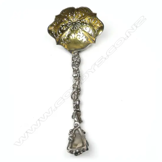 A good Victorian silver sifter ladle