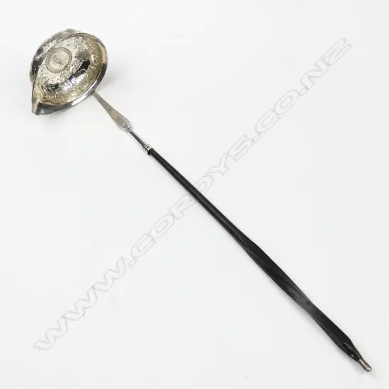 A George III silver toddy ladle